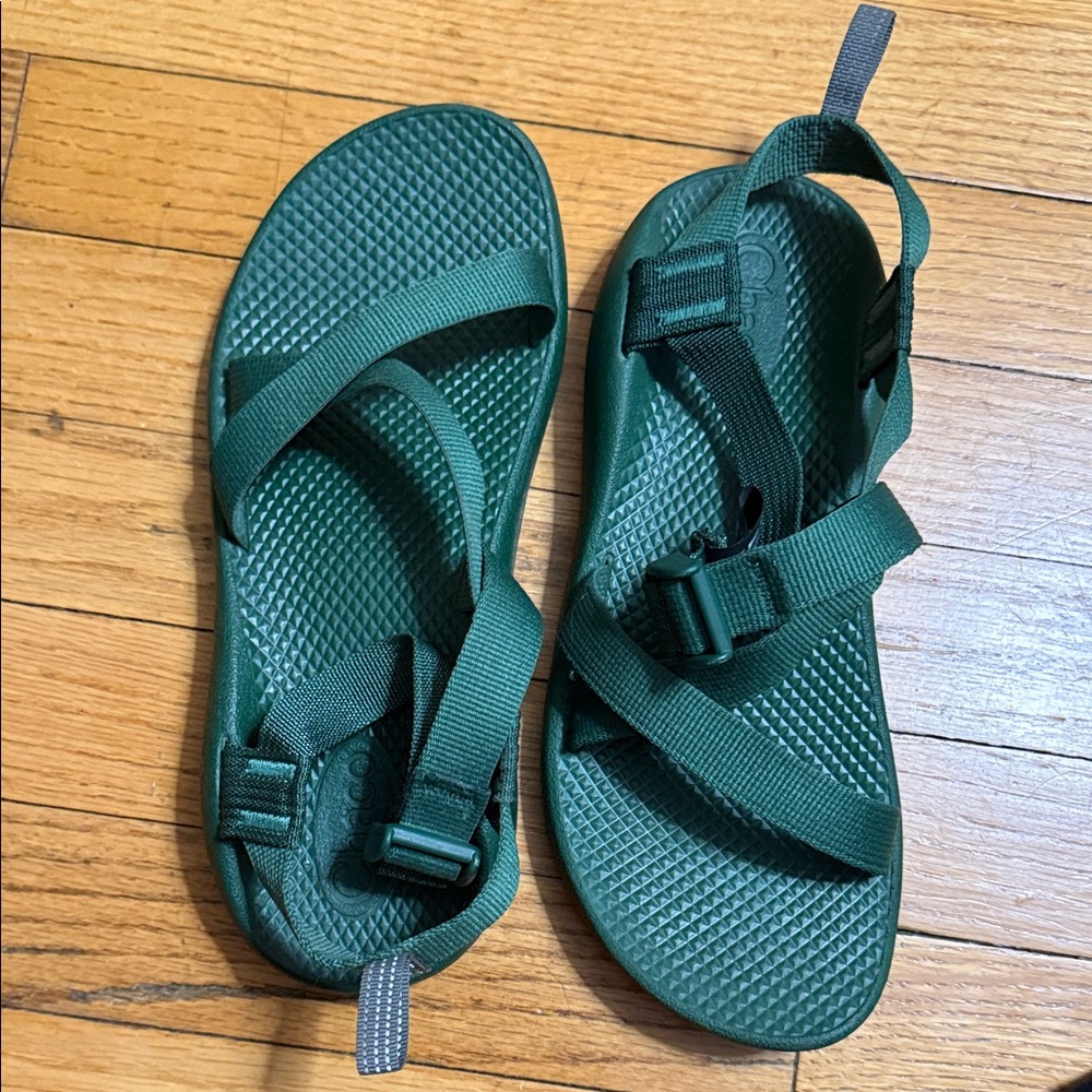 Chaco Kids Green Adjustable Strap Sandals